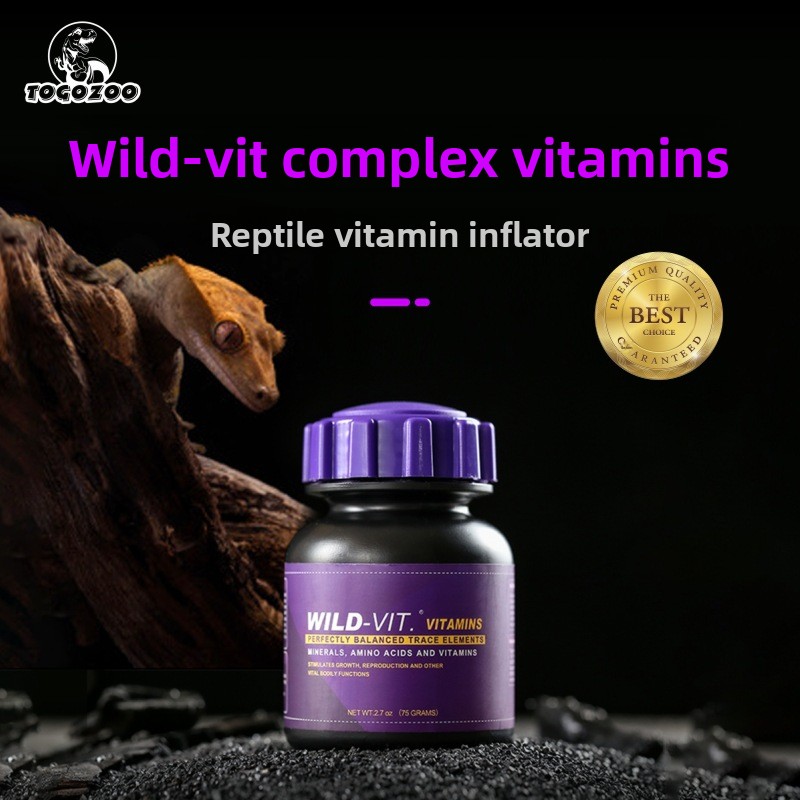 Calcium Powder Reptile - TOGOZOO WILD-VIT Polvo de calcio para