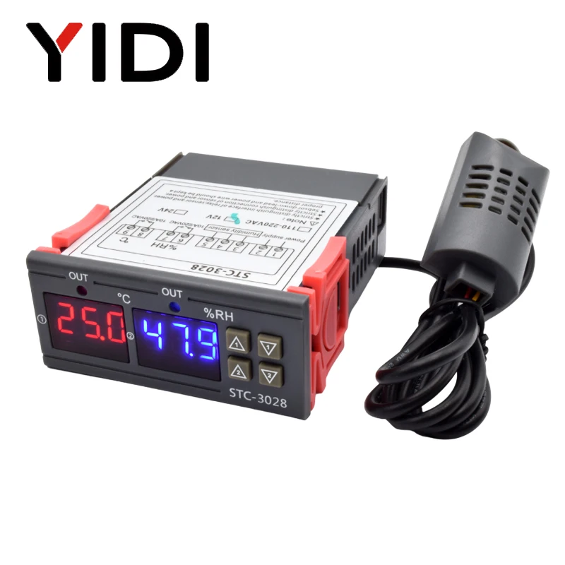 STC-3028 LED termostato Digita - Digital Hygrometer Probe reseña y precio