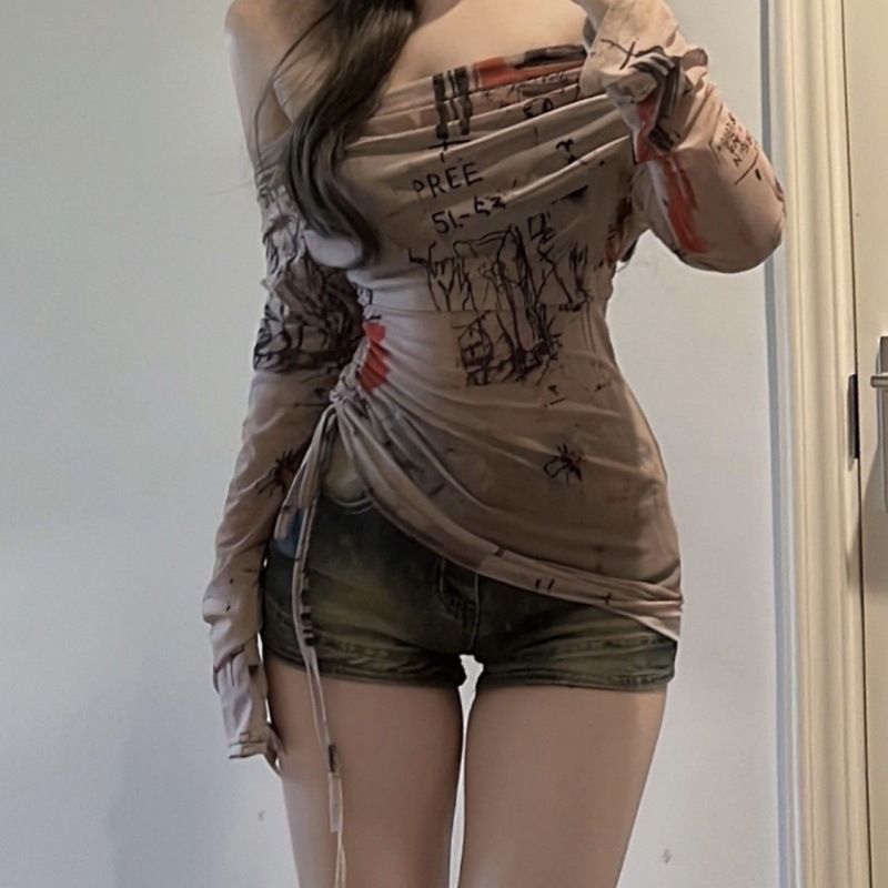 Camiseta de manga larga estilo - Screen Top Mesh reseña y precio