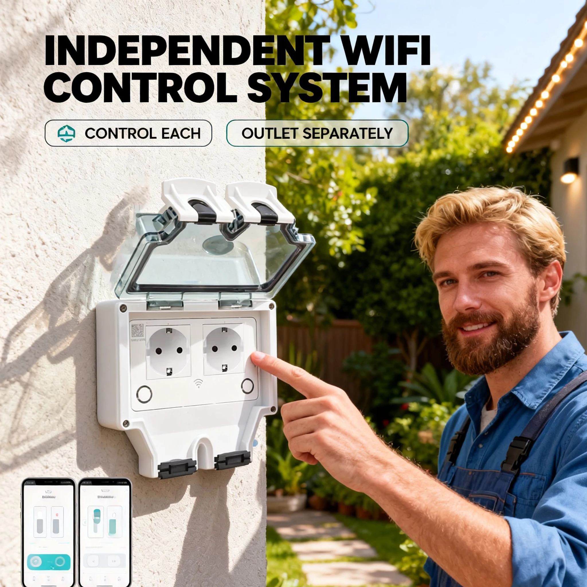Toma de corriente de pared imp - Timer Dual Outlet reseña y precio
