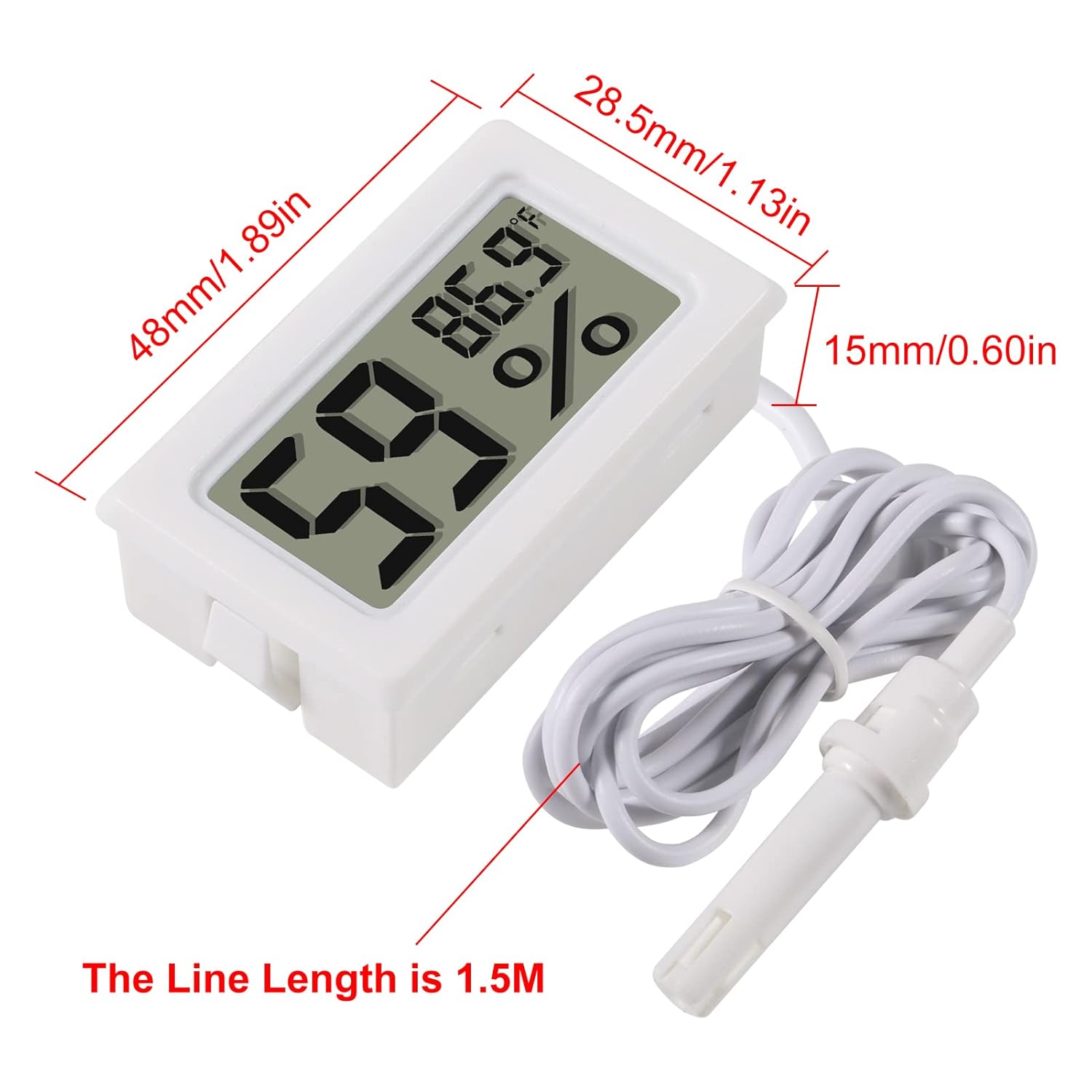 Mini higrómetro Digital, termó - Digital Hygrometer Probe reseña y precio